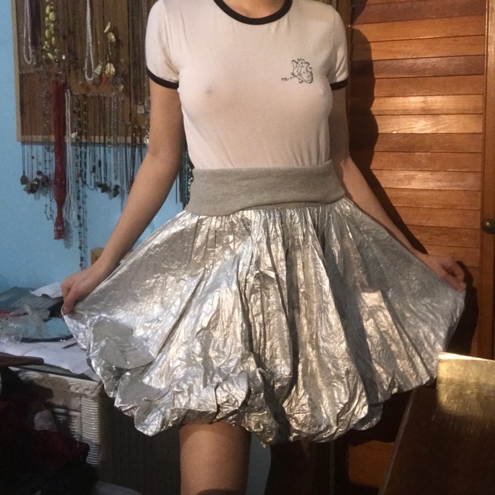 Silver skirt